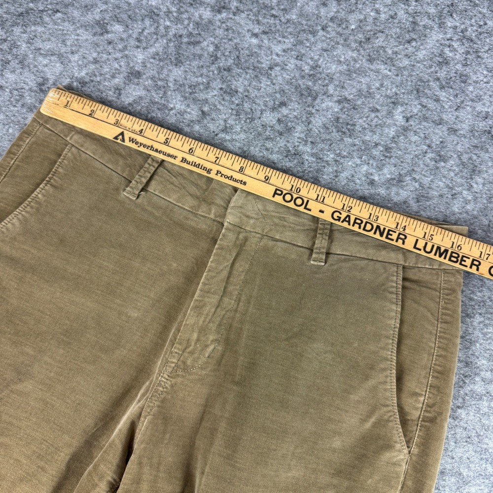 Vince Womens Corduroy Straight Leg Pants Tan Brown Size 8 Stretch - Picture 6 of 9